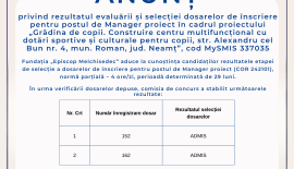 4 Anunt rezultat selectie dosare