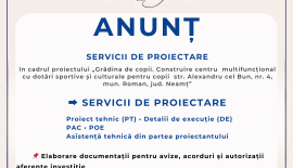 ERATĂ LA ANUNȚUL DIN DATA DE 3.11.2025 ANUNT! CONCURS PENTRU OCUPAREA A DOUĂ POSTURI VACANTE ÎN AFARA ORGANIGRAMEI, în cadrul proiectului,,Grădina de copii. Construire centru multifuncțional cu do (1)